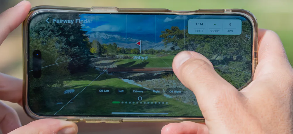 Fairway Finder in the Handy Golf app
