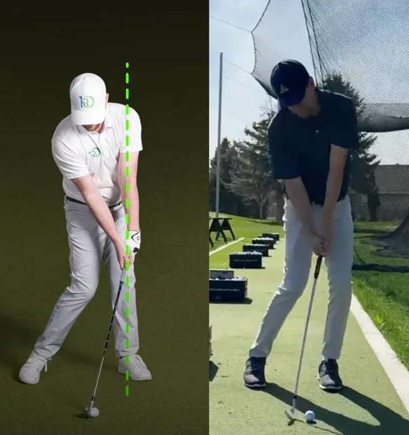 A golfer's swing broken down position by position in the Handy Golf app